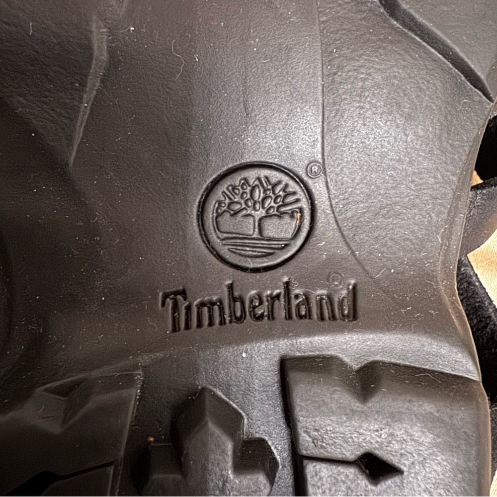 Timberland Black Leather Slide Sandals Women’s 8M Genuine Leather Comfort Boho - Picture 7 of 8